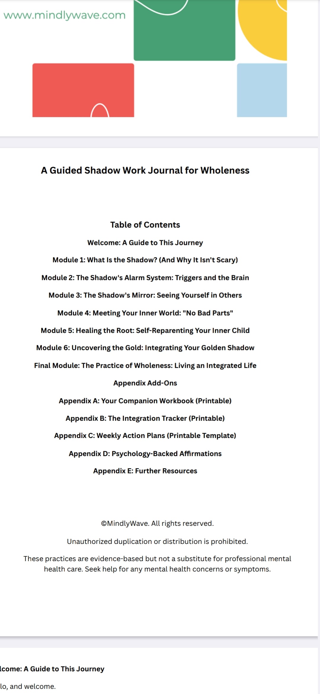 A Guided Shadow Work Journal for Wholeness