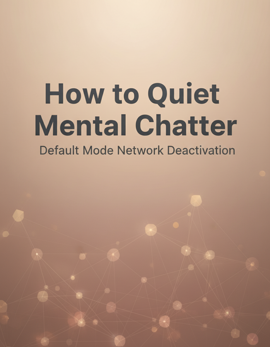 How to Quiet Mental Chatter: Default Mode Network Deactivation